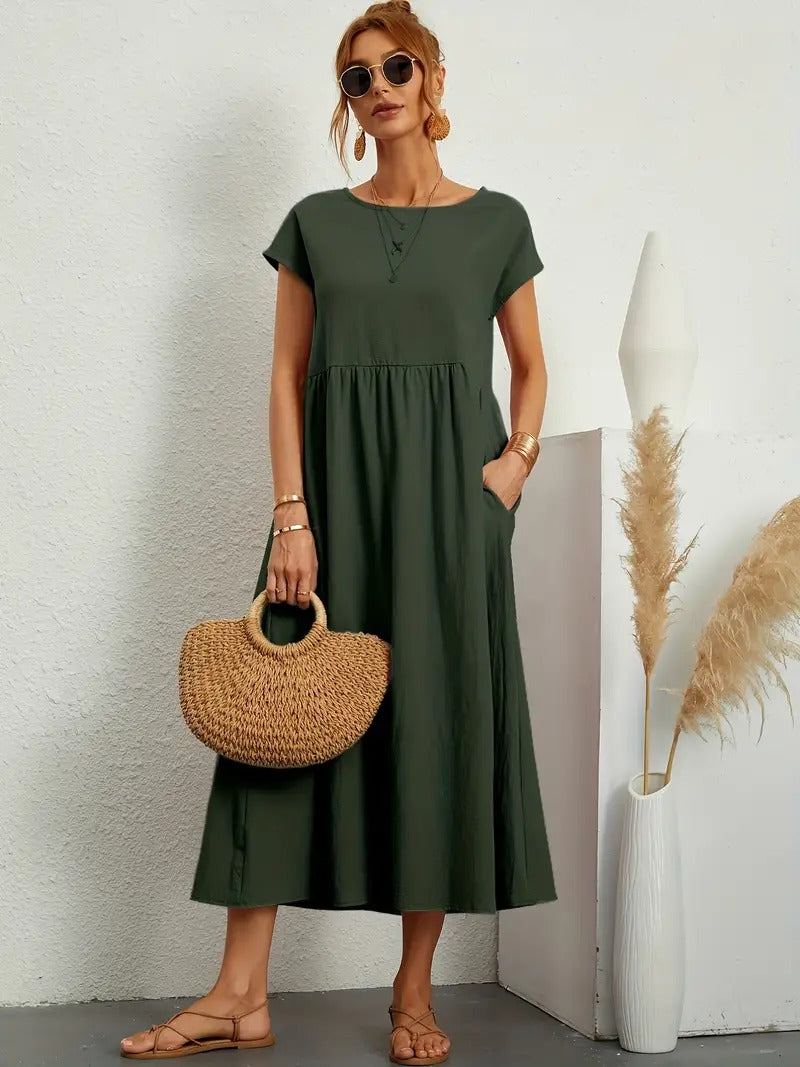 Premium Dress - Pockets - Elegant & Comfortable