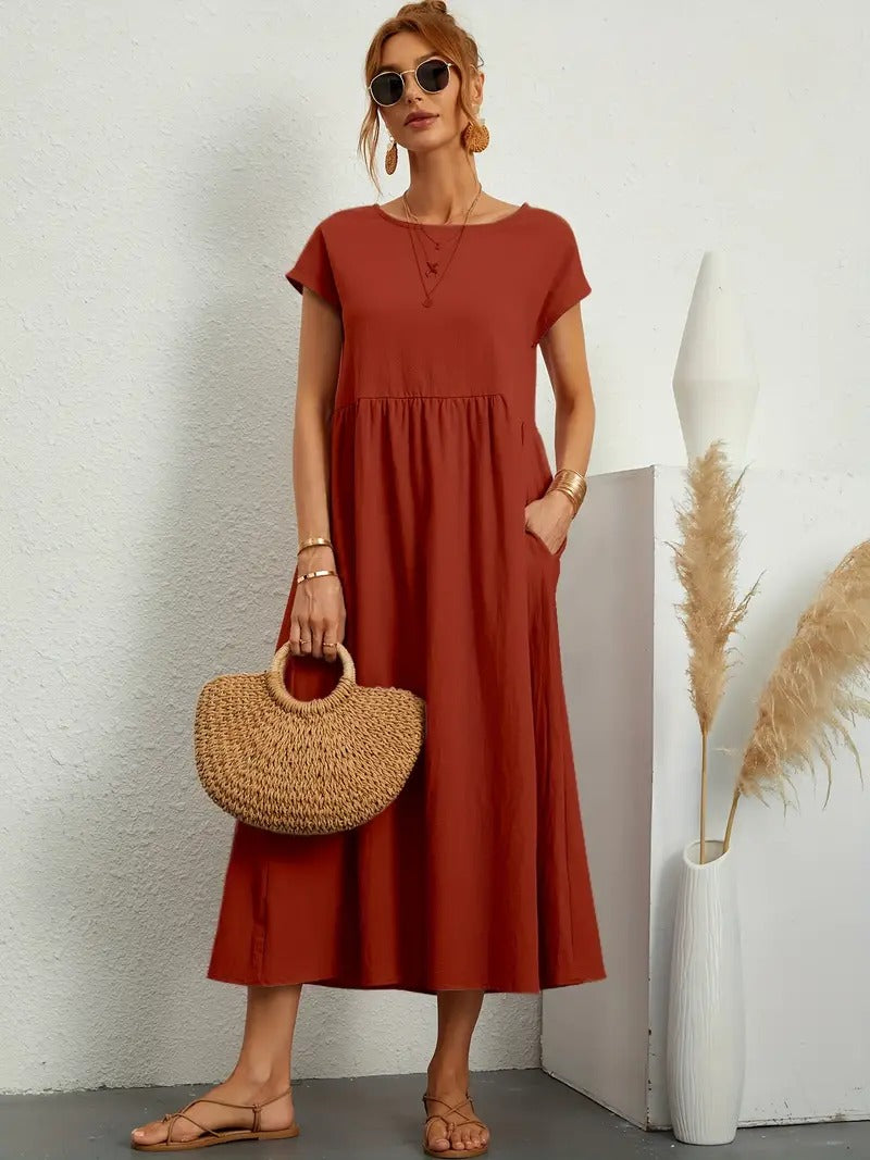 Premium Dress - Pockets - Elegant & Comfortable