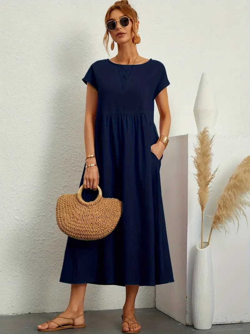 Premium Dress - Pockets - Elegant & Comfortable