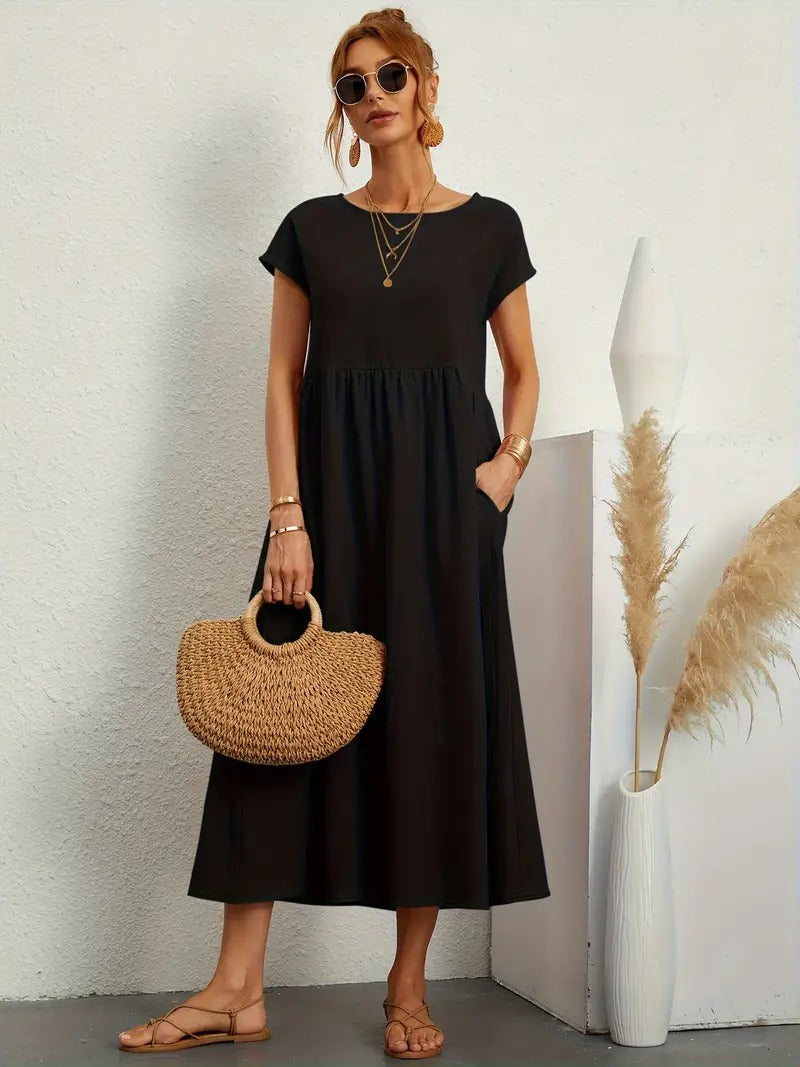 Premium Dress - Pockets - Elegant & Comfortable
