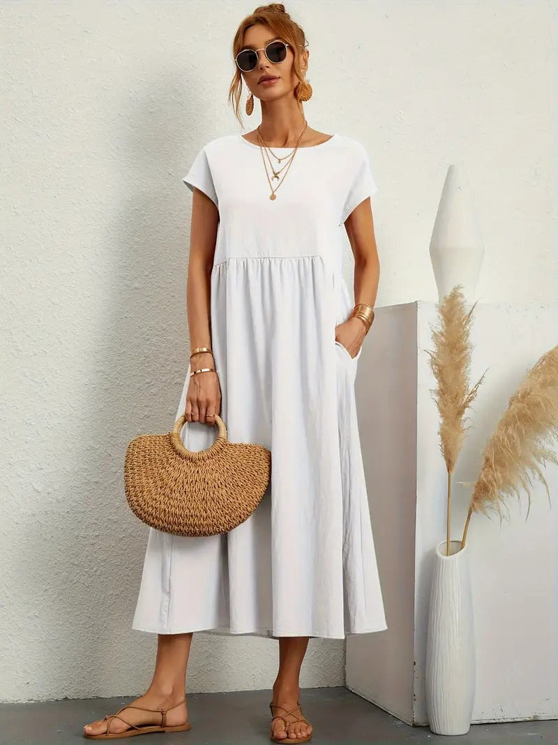 Premium Dress - Pockets - Elegant & Comfortable