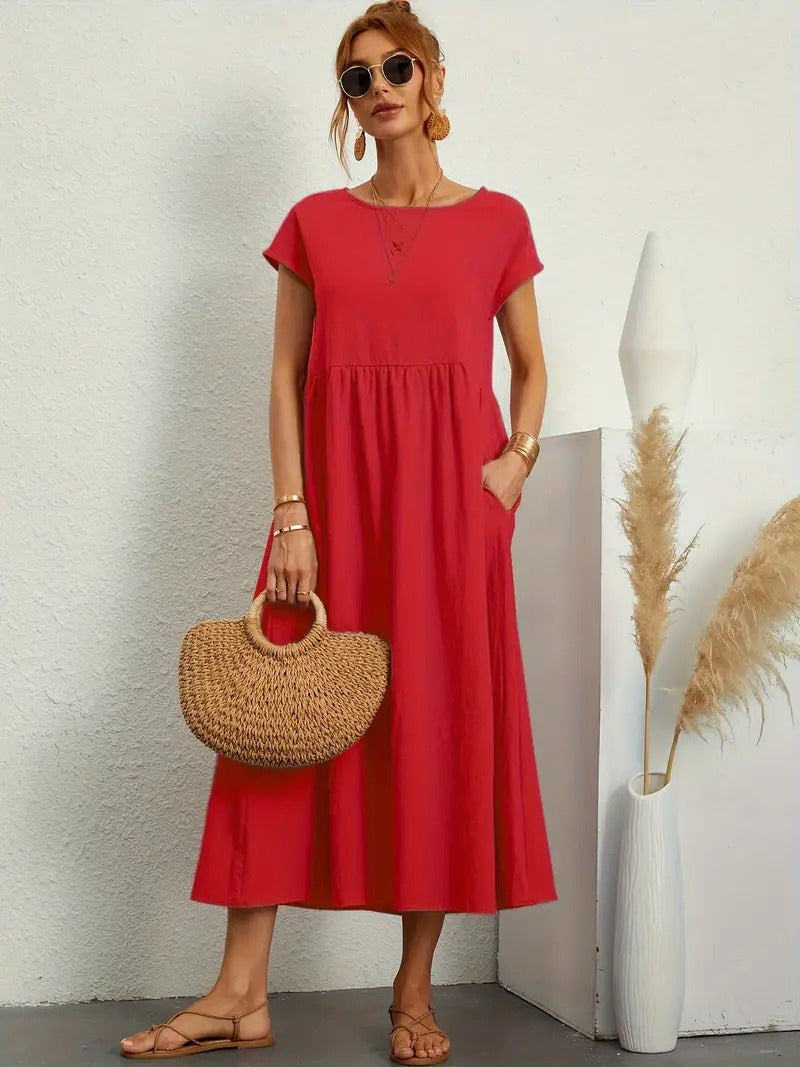 Premium Dress - Pockets - Elegant & Comfortable