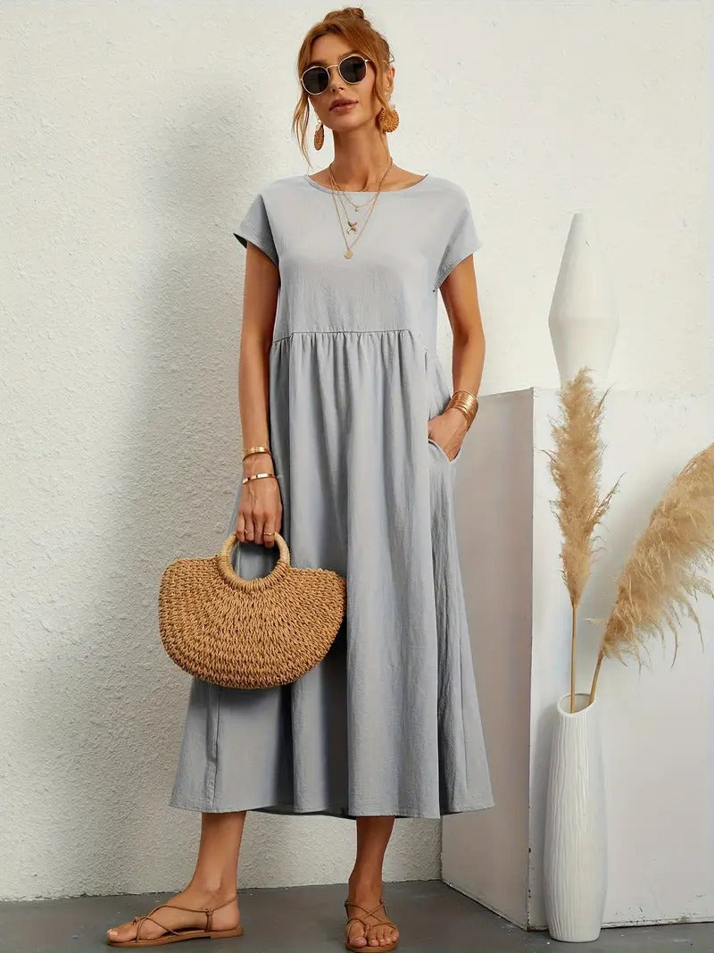 Premium Dress - Pockets - Elegant & Comfortable
