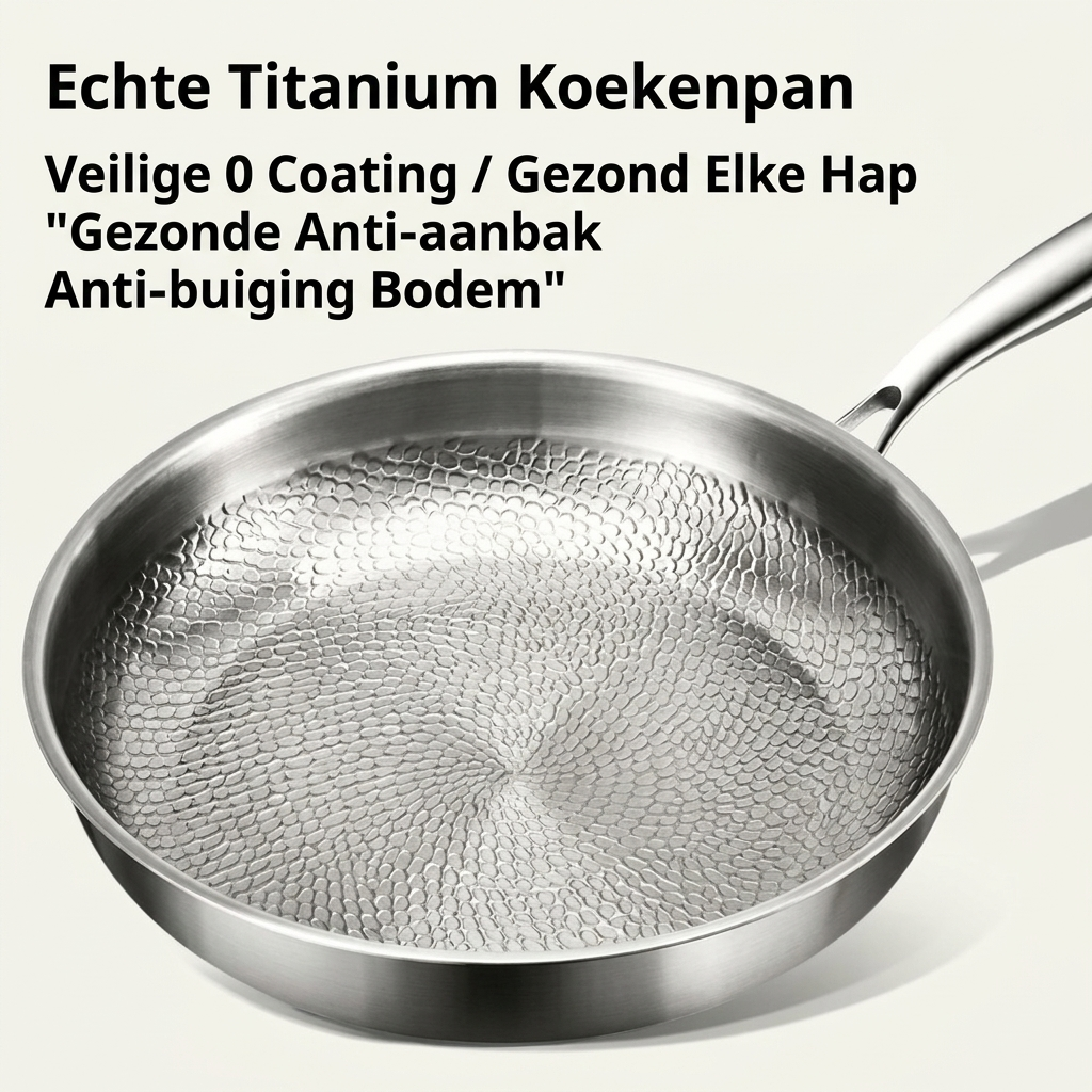 Premium Titanium Alloy Frying Pan