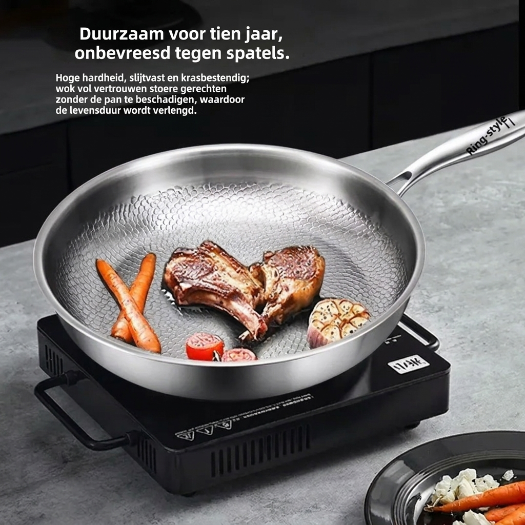 Premium Titanium Alloy Frying Pan