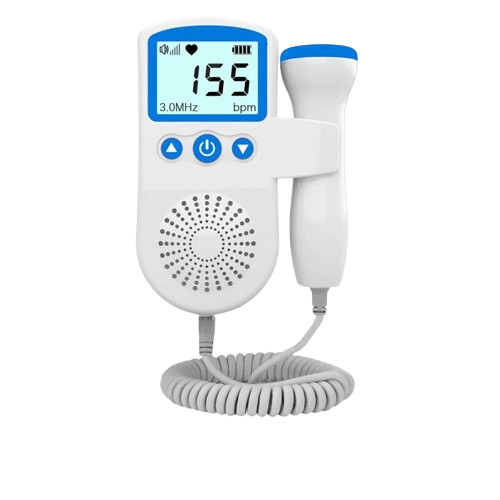 Prenatal Heart Rate Monitor for Babies - Portable Fetal Doppler for Pregnant Mothers