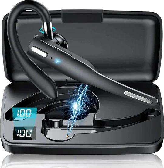 Professional Bluetooth Earpiece with Noise Reduction and Ergonomic Design