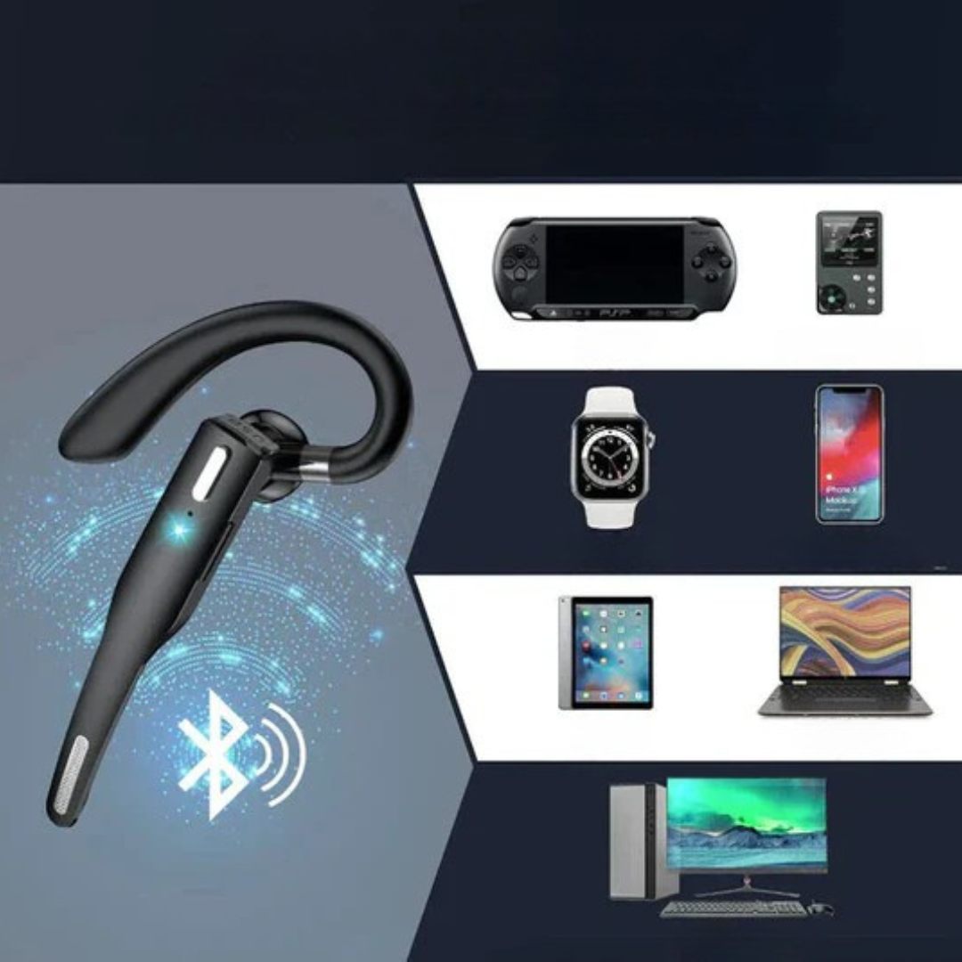 Professional Bluetooth Earpiece with Noise Reduction and Ergonomic Design