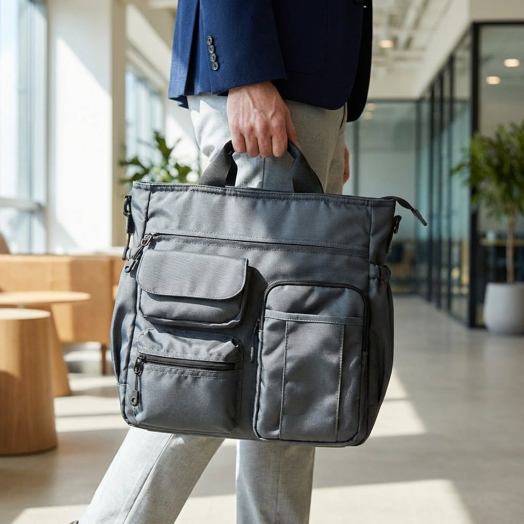 Professional Briefcase with Adjustable Shoulder Strap