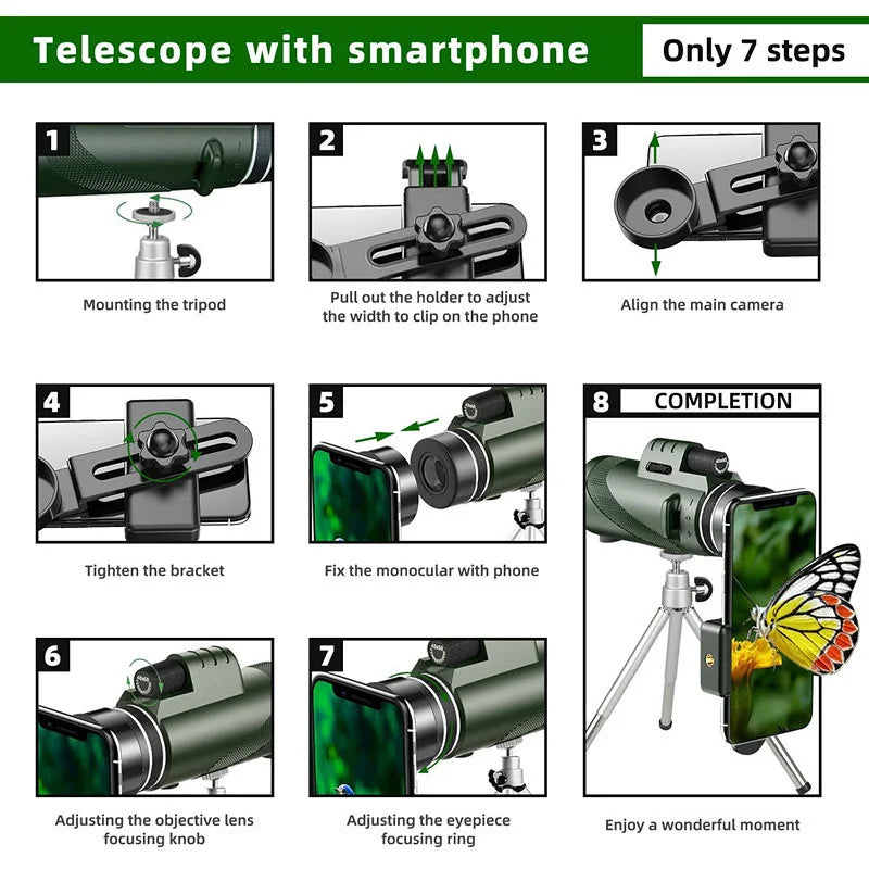 Professional High-Power Monocular Telescope