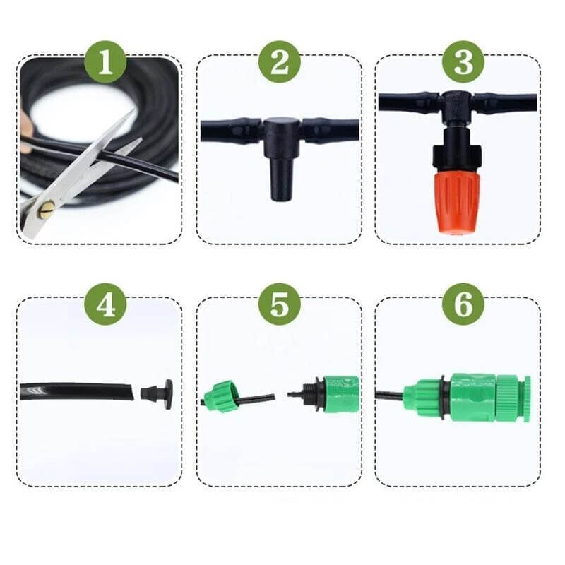 Professional Sprayer Set | Time- and Water-Saving Irrigation System | Adjustable Spray Heads | Suitable for Gardens and Yards | Easy Installation