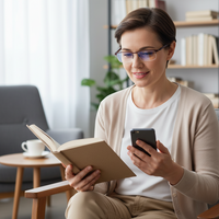 Progressive Multifocal Reading Glasses with UV Protection