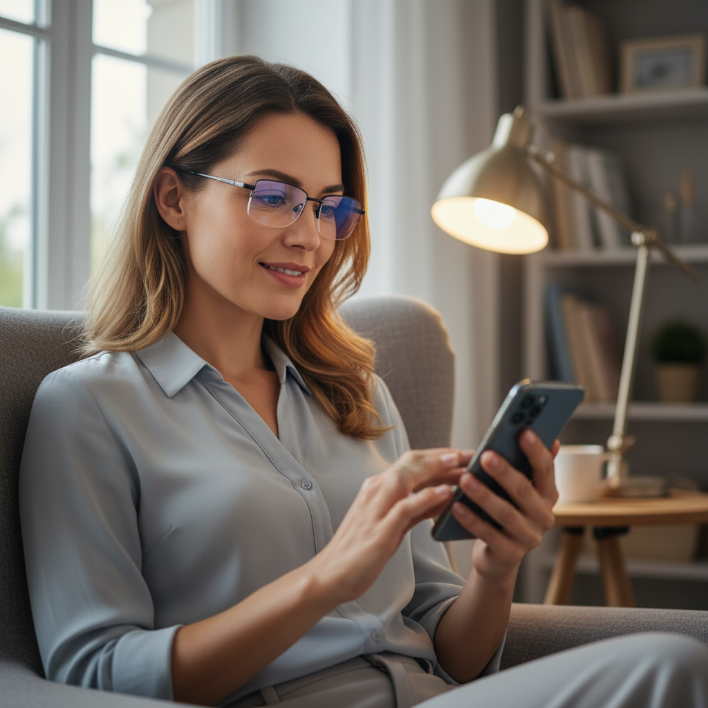 Progressive Multifocal Reading Glasses with UV Protection