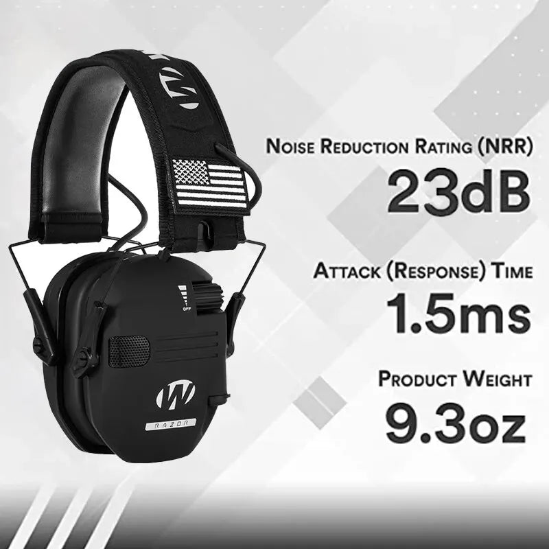 Protective Shooting Earmuffs - Active Noise Reduction, Lightweight and Comfortable for Shooting Activities