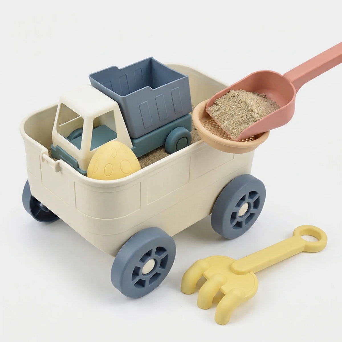 Pull-Along Wagon Beach Toy Set