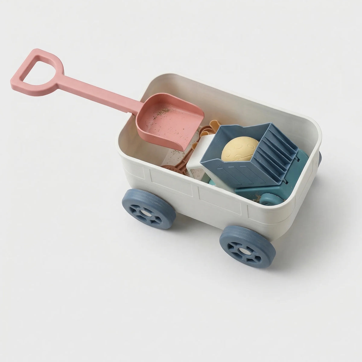 Pull-Along Wagon Beach Toy Set