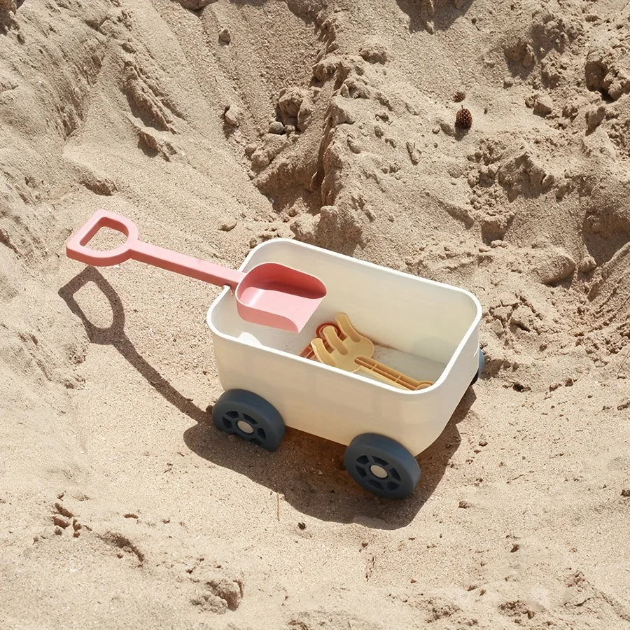 Pull-Along Wagon Beach Toy Set