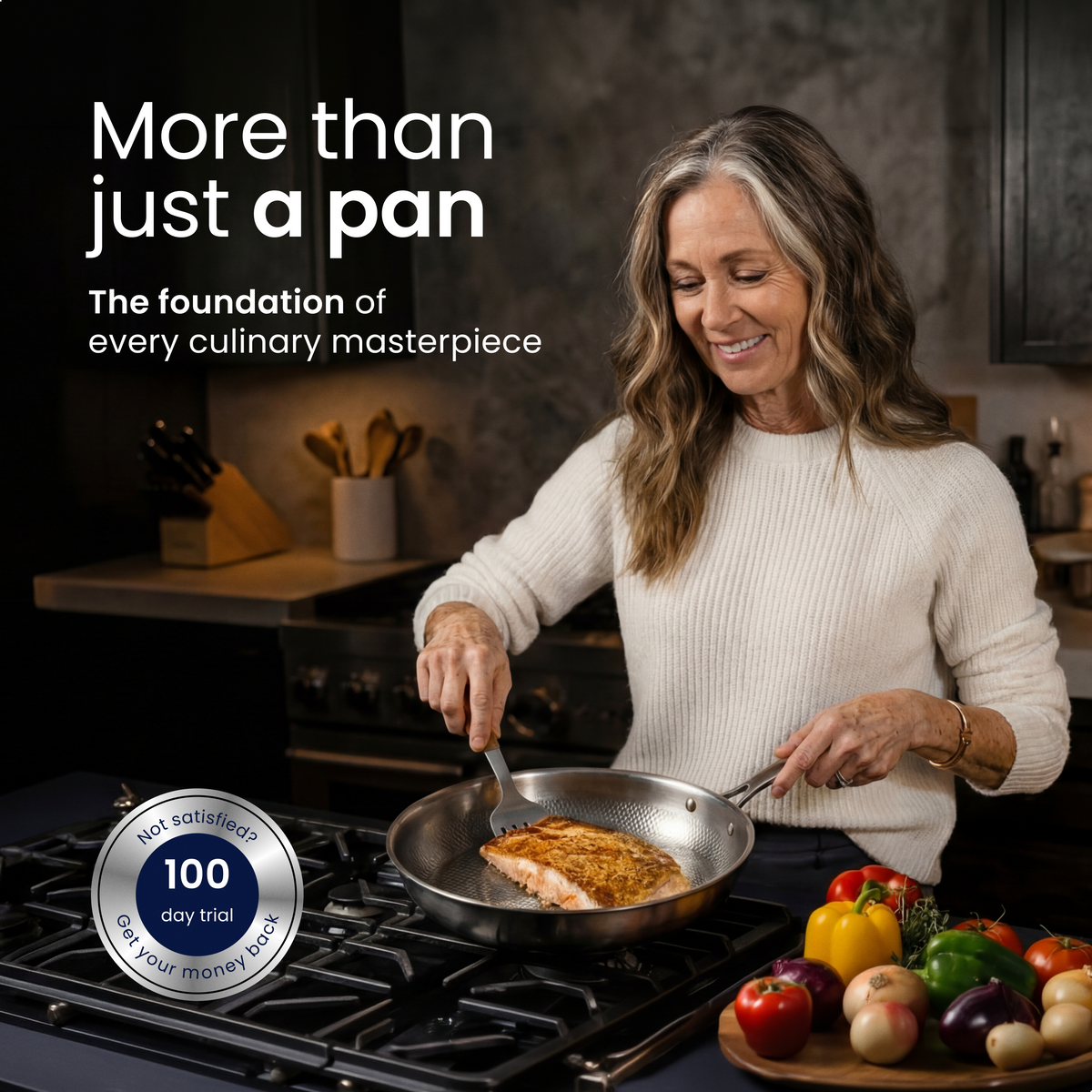 Pure Titanium Frying Pan - 100% PFAS-Free