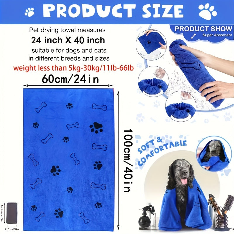 Quick-Drying and Highly Absorbent Microfiber Dog Towel