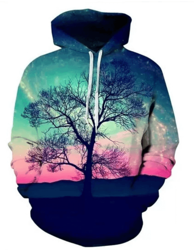 Realistic 3D-Printed Stylish Hoodie