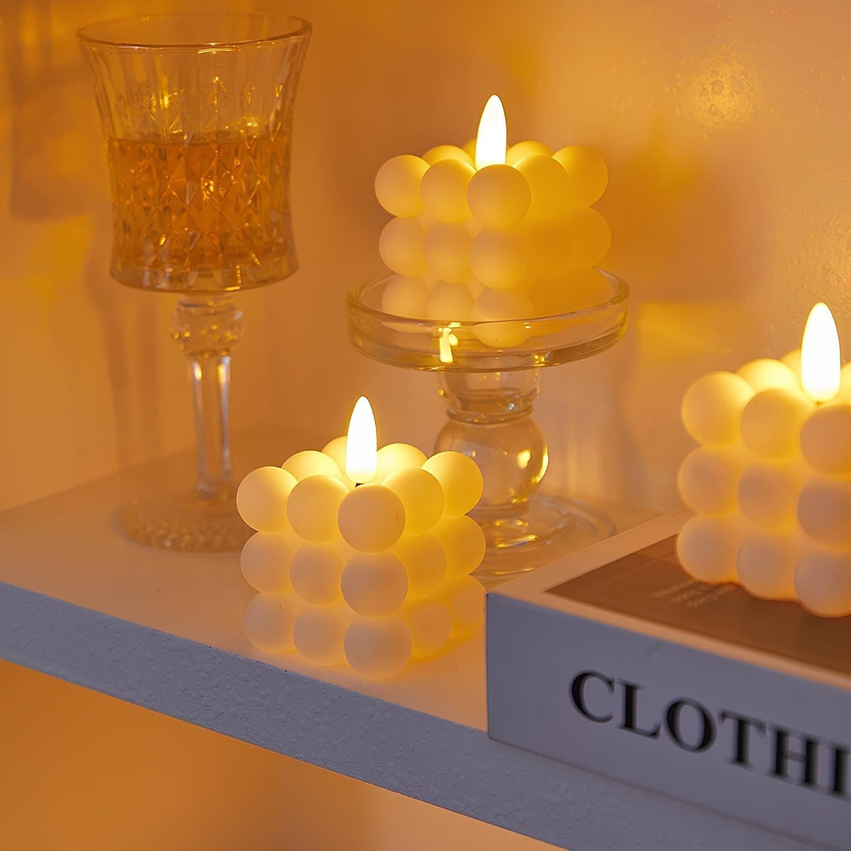 Realistic Battery-Operated Flameless LED Candles for Safe Use in Various Sizes