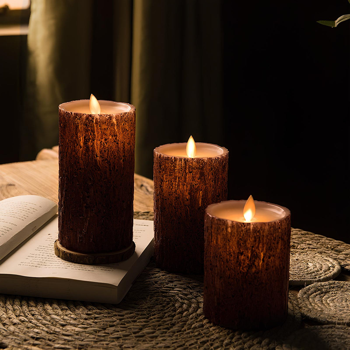 Realistic Battery-Operated Flameless LED Candles for Safe Use in Various Sizes