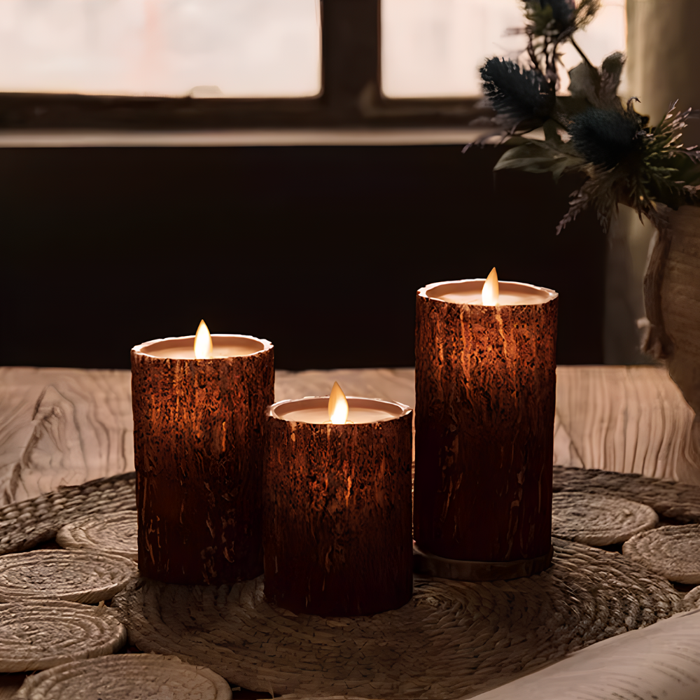 Realistic Battery-Operated Flameless LED Candles for Safe Use in Various Sizes
