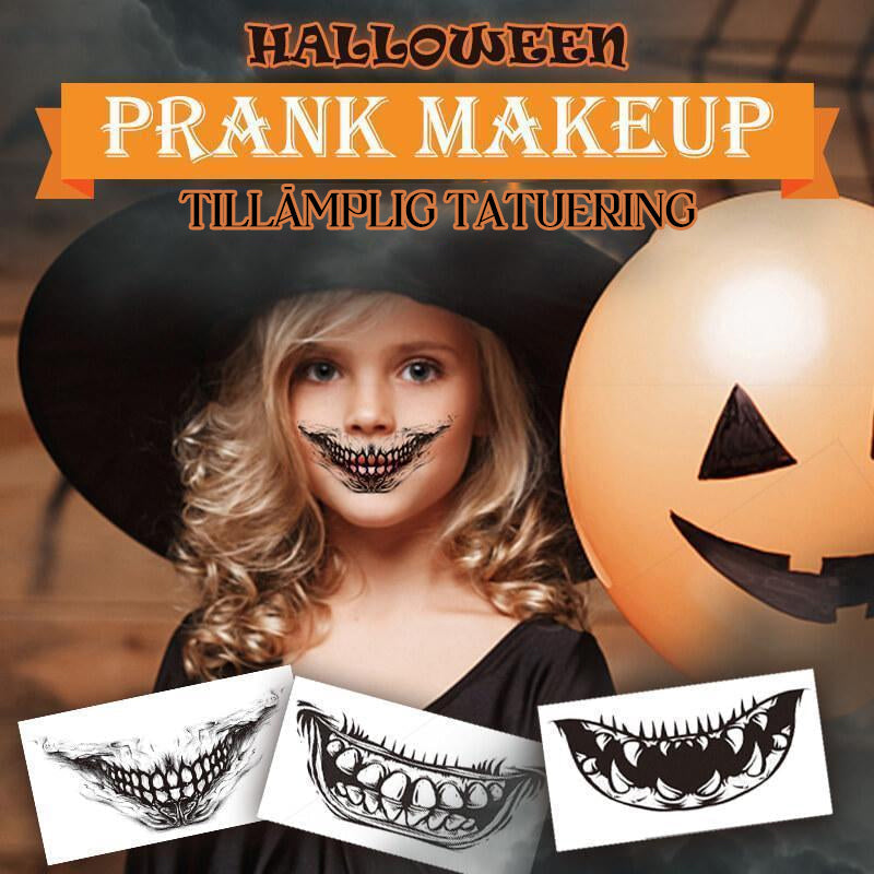 Realistic Halloween Horror Temporary Tattoos