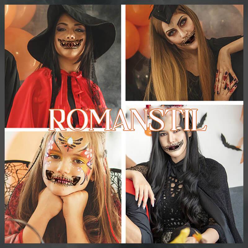 Realistic Halloween Horror Temporary Tattoos