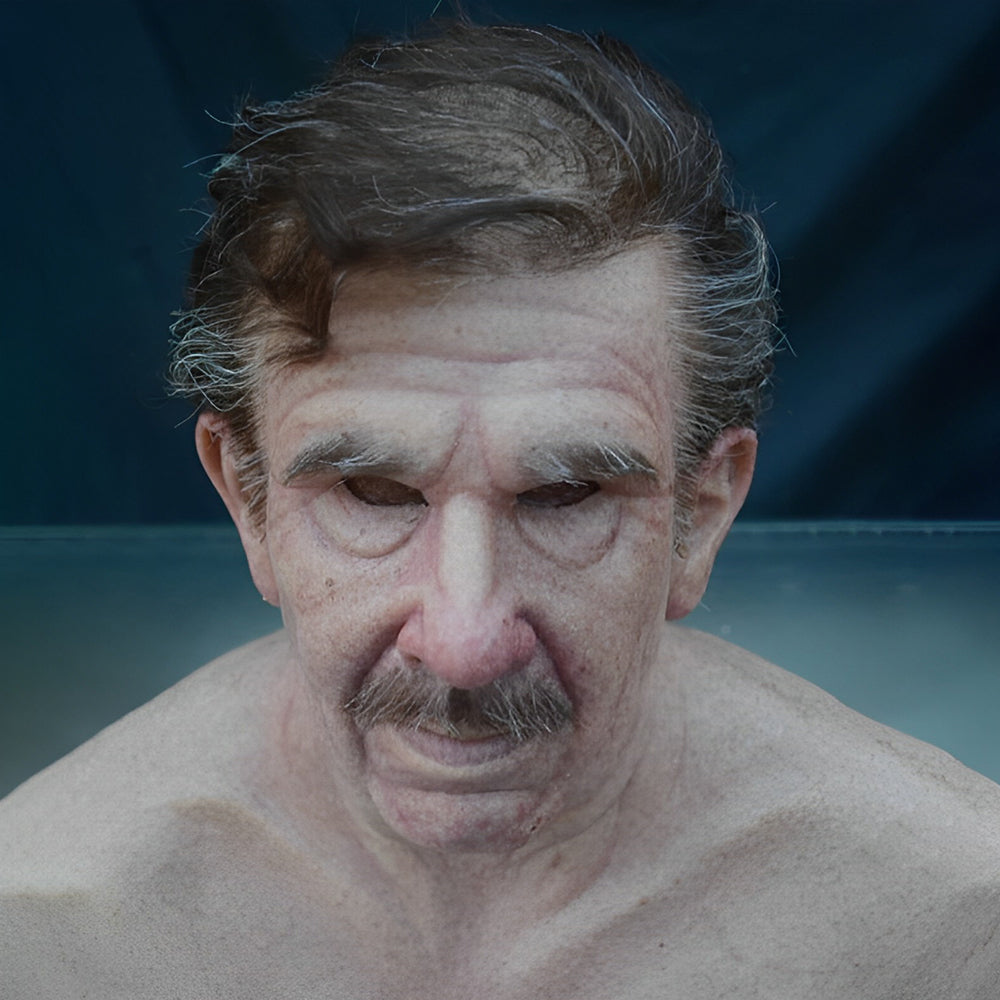 Realistic Old Man Mask – Halloween and Cosplay Latex Mask with Movable Mouth