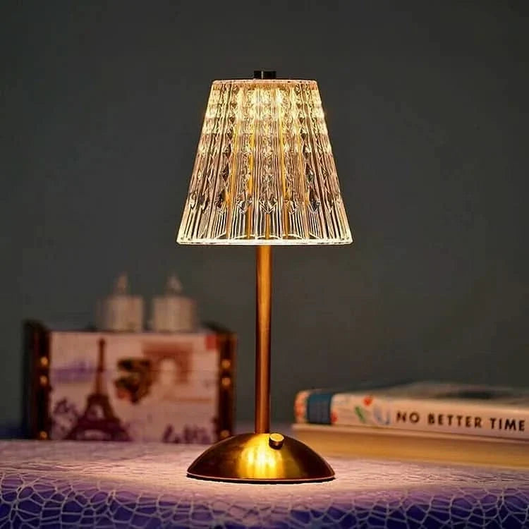 Rechargeable Crystal Cordless LED Table Lamp