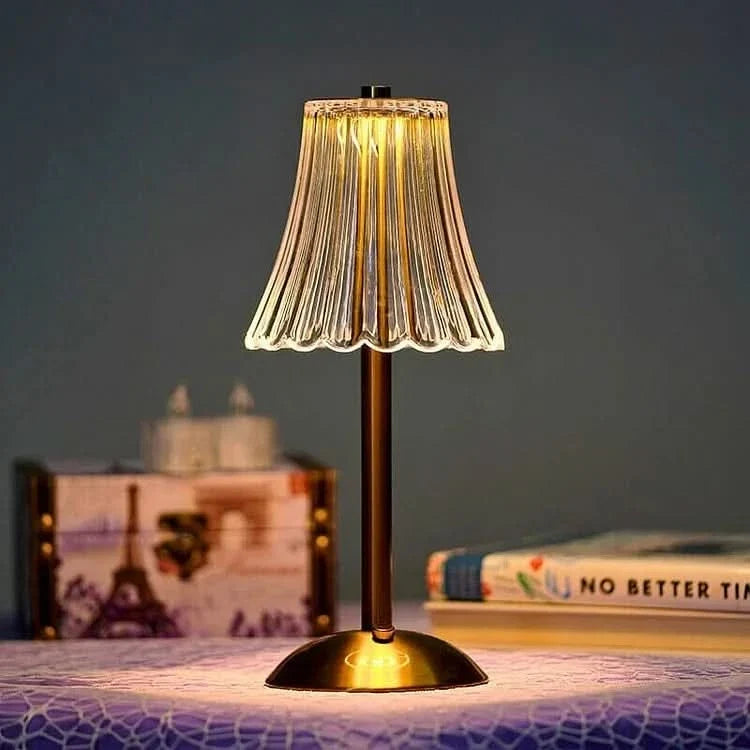 Rechargeable Crystal Cordless LED Table Lamp