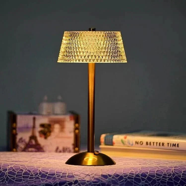 Rechargeable Crystal Cordless LED Table Lamp