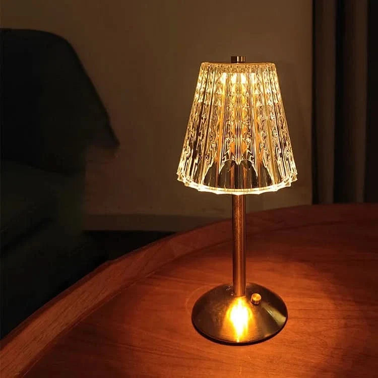 Rechargeable Crystal Cordless LED Table Lamp