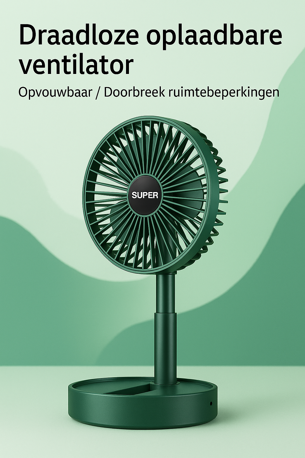 Rechargeable Fan - Tiltable & Powerful