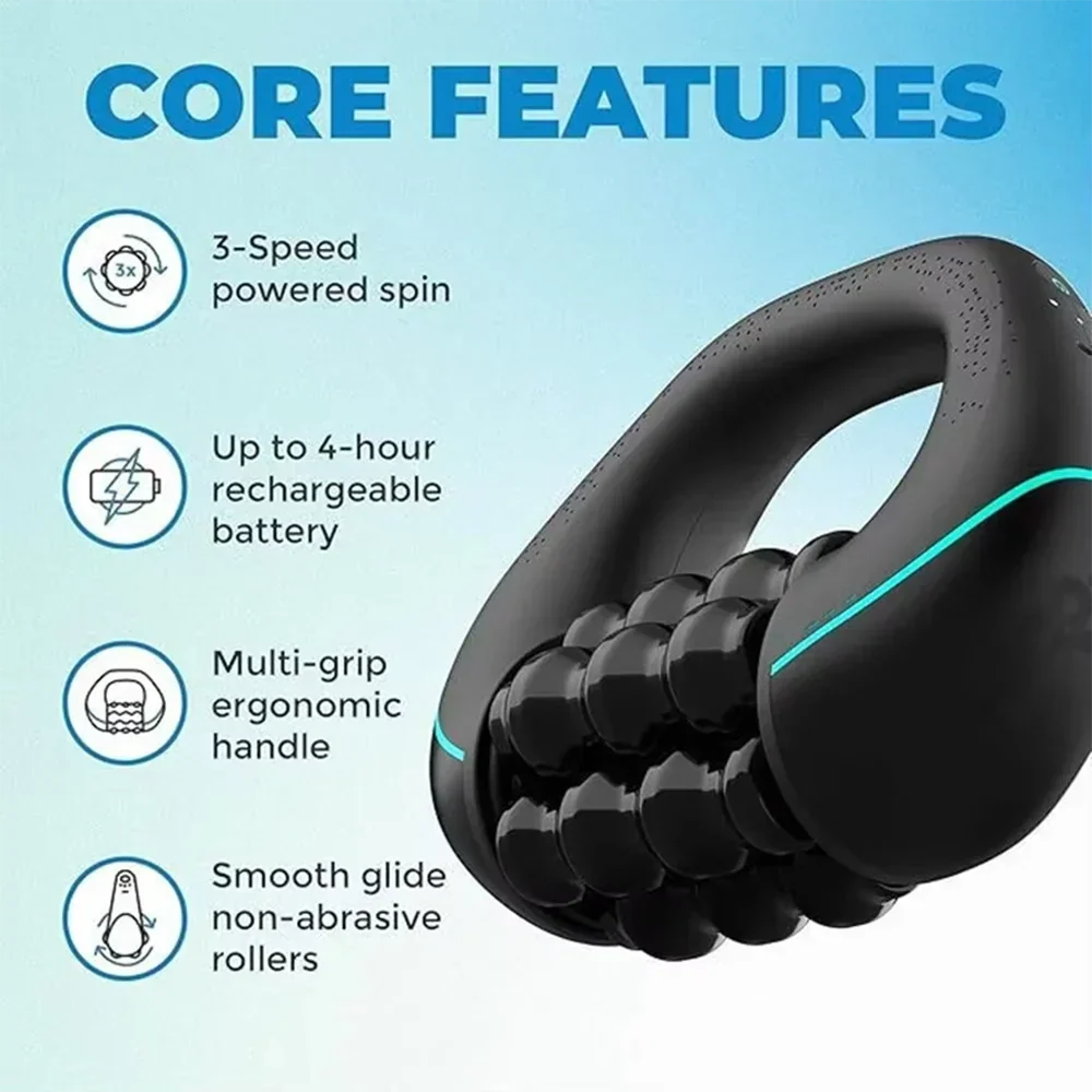 Rechargeable Handheld Body Roller Massager