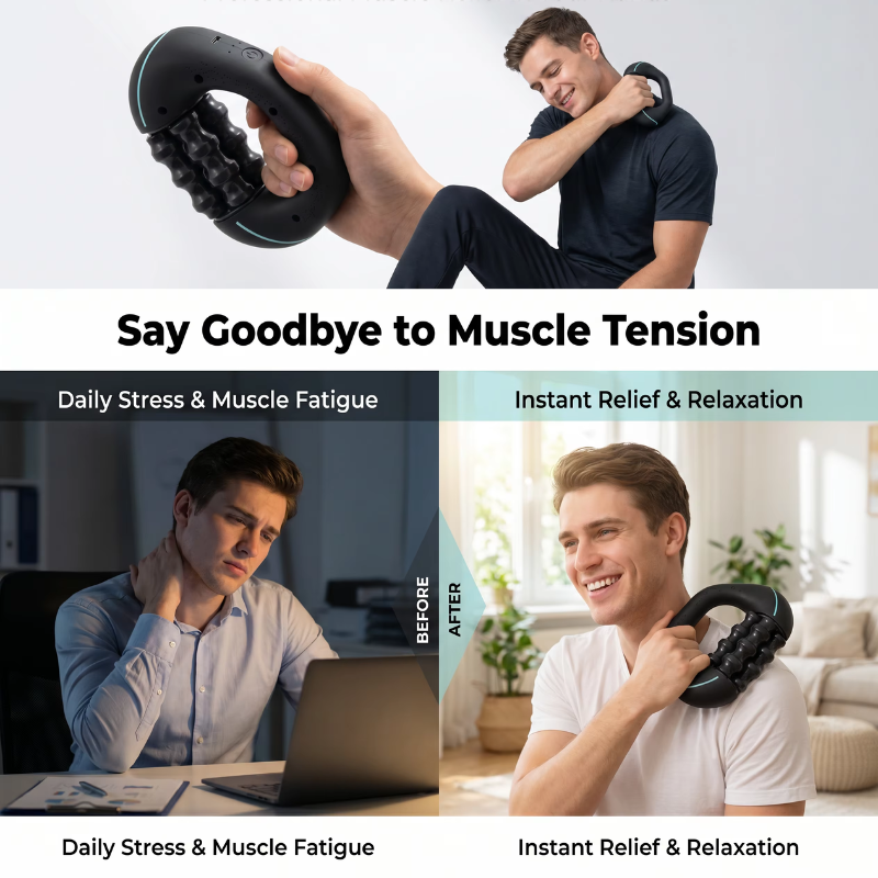 Rechargeable Handheld Body Roller Massager
