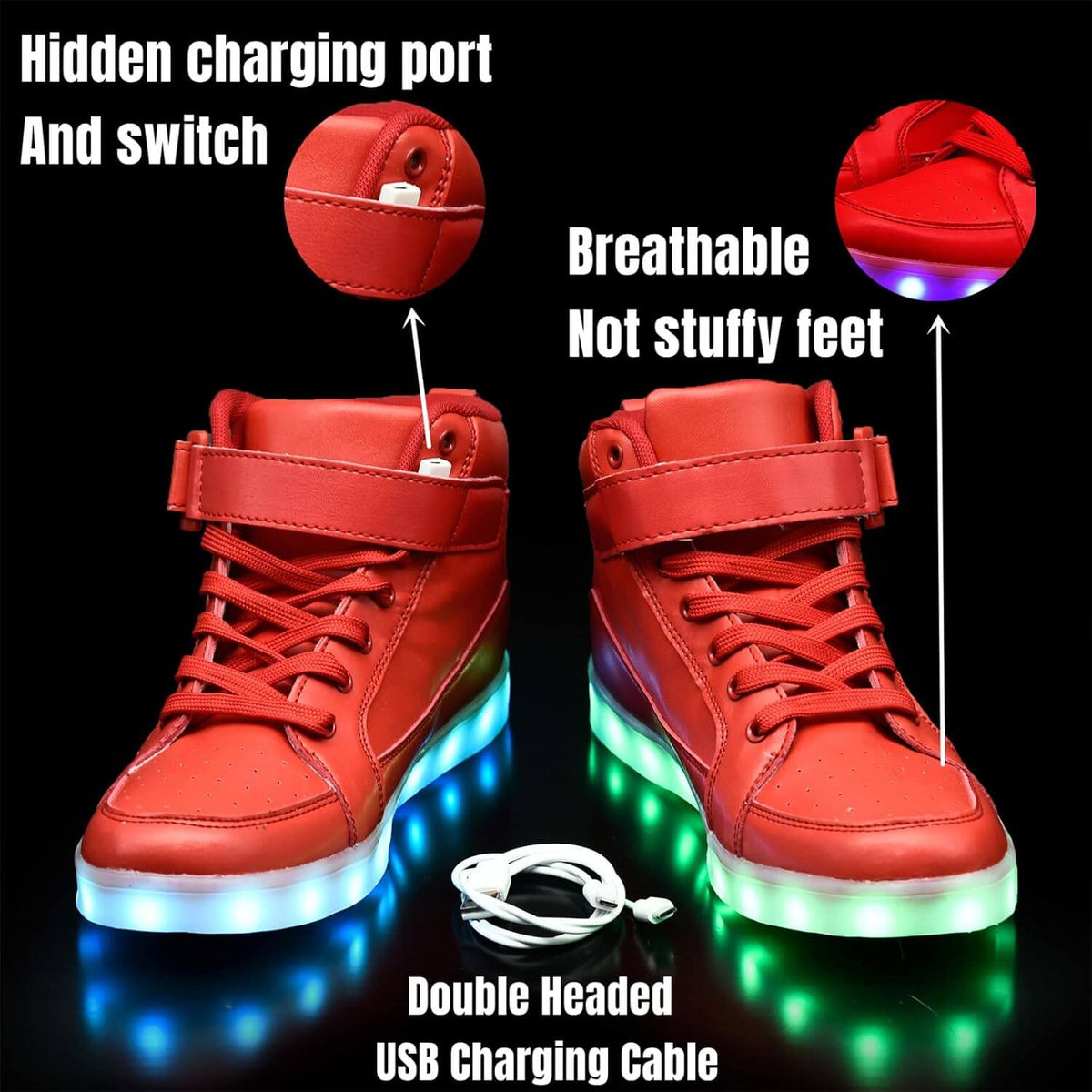 Rechargeable LED Sneakers: Stylish & Functional