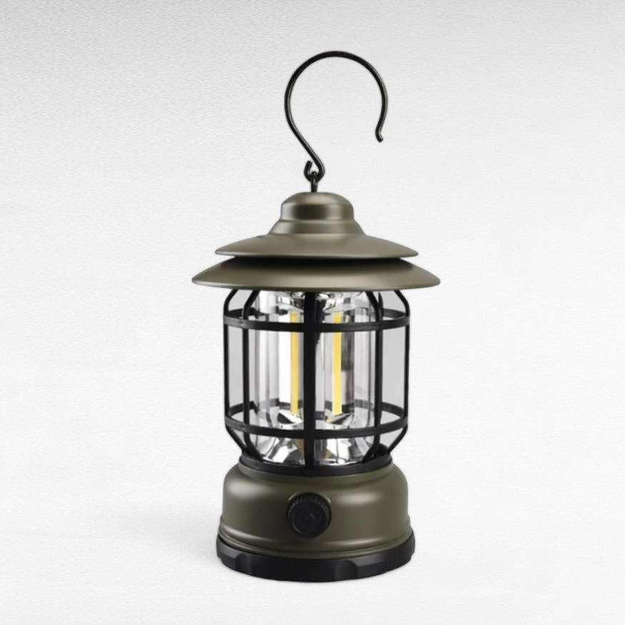 Rechargeable Vintage Camping Lantern with Dimmable LED