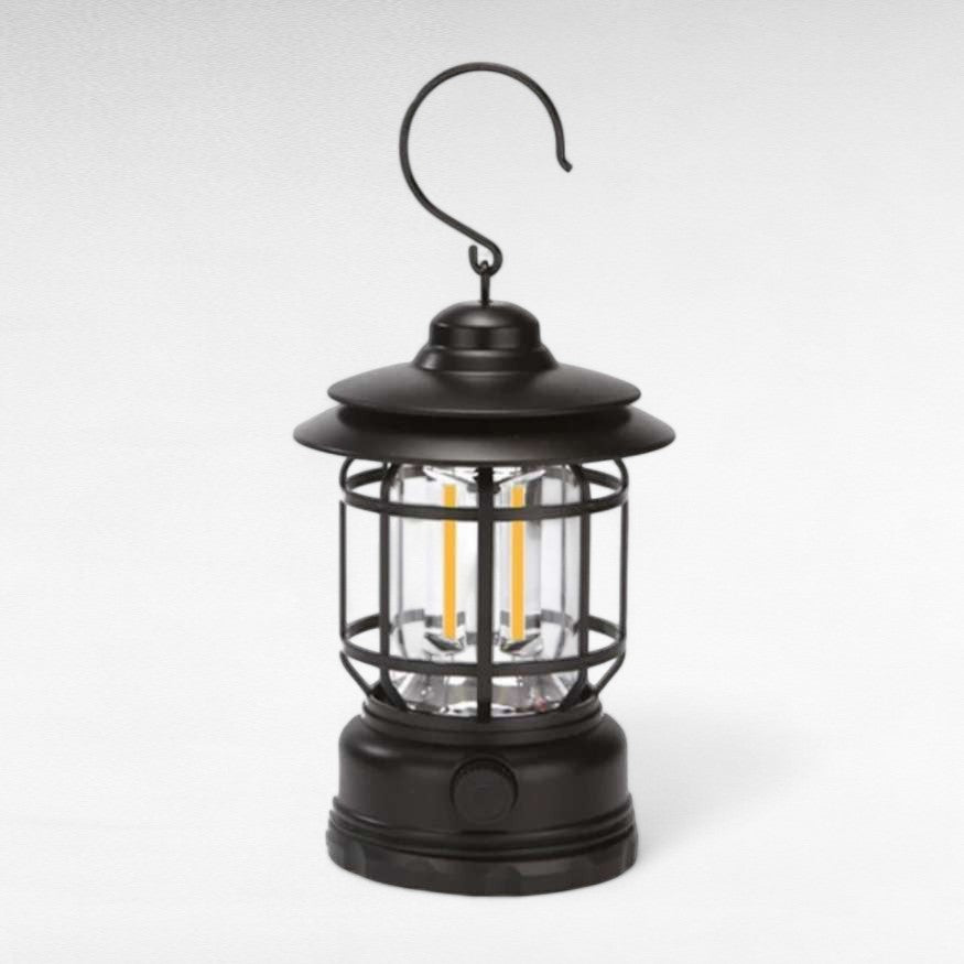 Rechargeable Vintage Camping Lantern with Dimmable LED