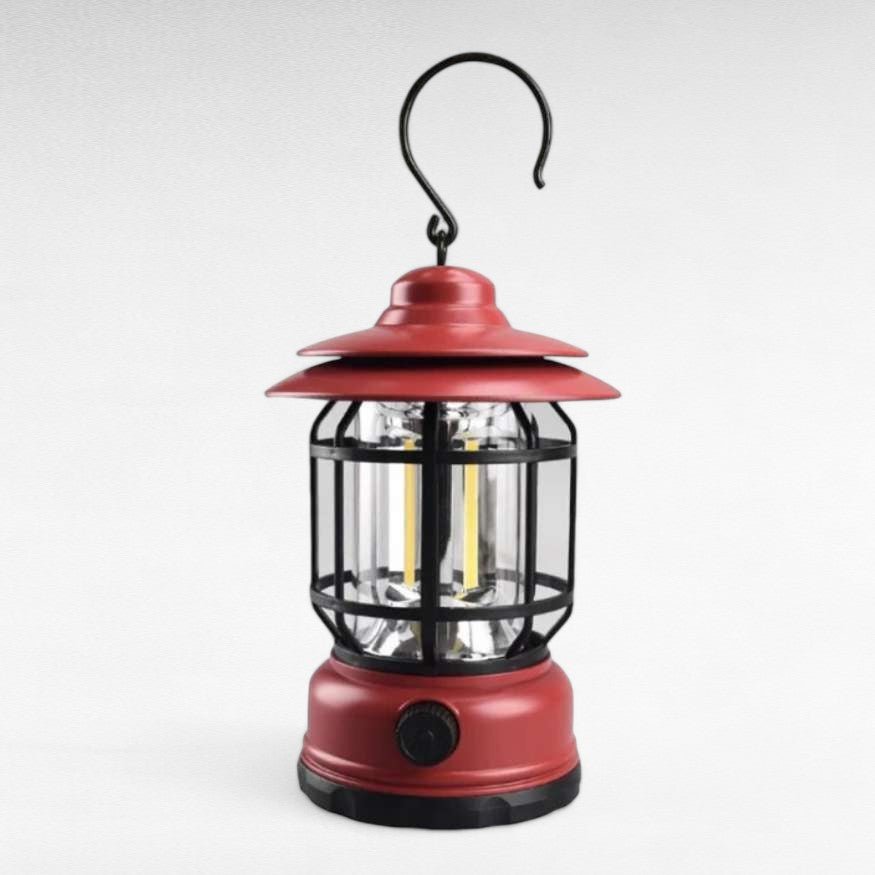 Rechargeable Vintage Camping Lantern with Dimmable LED