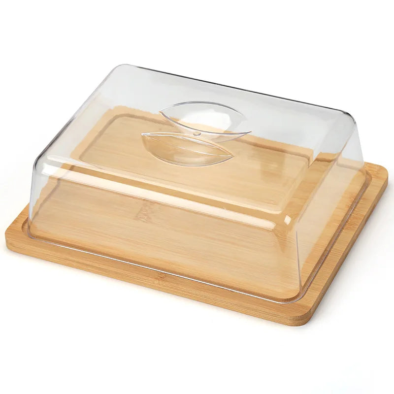 Rectangular Cheese and Butter Box with Bamboo Board