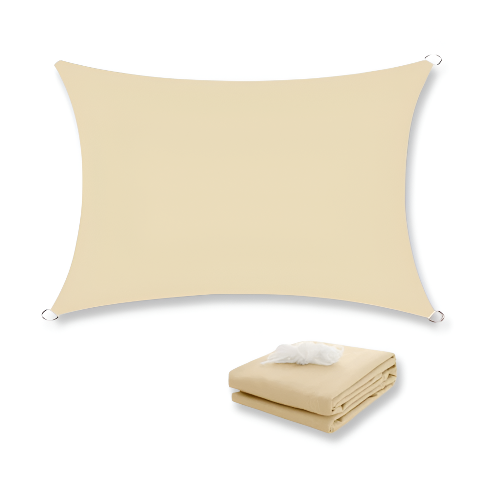Rectangular Sun Shade Sail for Patio and Garden - Effective Shade and Durable Construction
