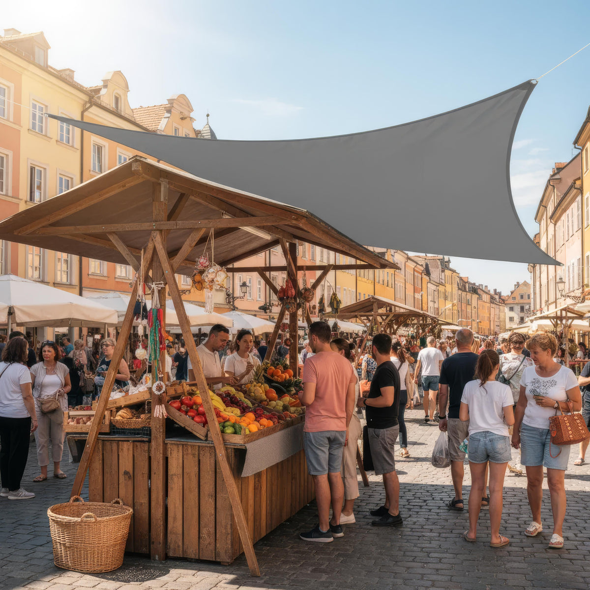 Rectangular Sun Shade Sail for Patio and Garden - Effective Shade and Durable Construction
