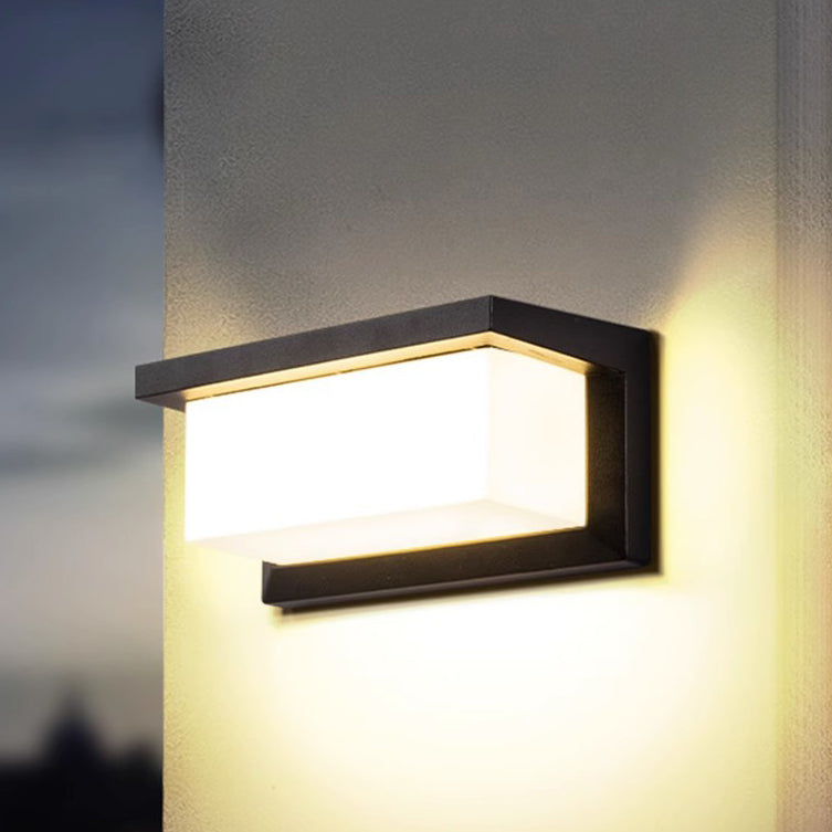Rectangular Waterproof Aluminum LED Patio Wall Light