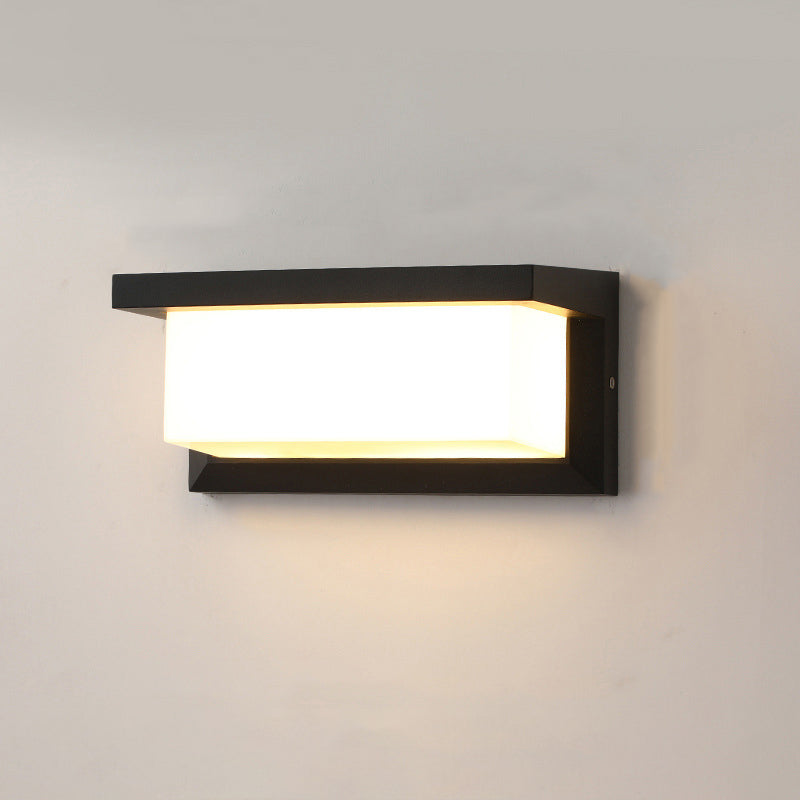 Rectangular Waterproof Aluminum LED Patio Wall Light
