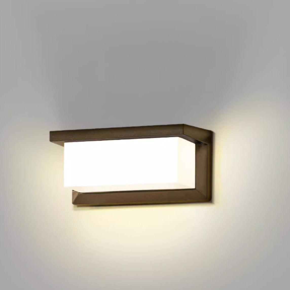 Rectangular Waterproof Aluminum LED Patio Wall Light