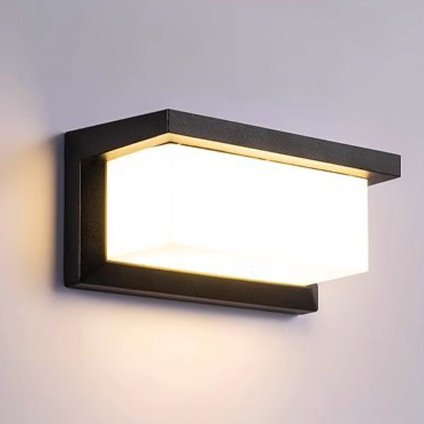 Rectangular Waterproof Aluminum LED Patio Wall Light
