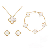 Refined Elegant Style Clover Accessory Set