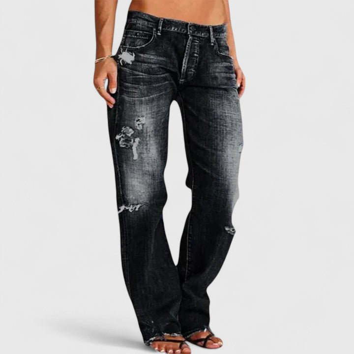 Relaxed Fit Chic Denim Jeans – Breathable Fabric & Lightweight Feel